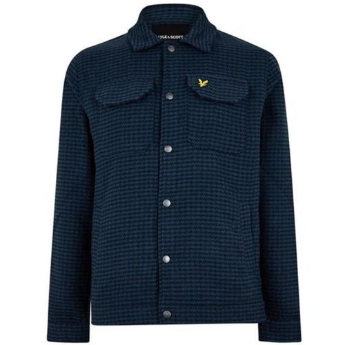 Lyle & Scott getextureerd modderig blauw jack
