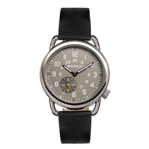 Breed Regulator Lederarmbanduhr mit Sekundenzifferblatt