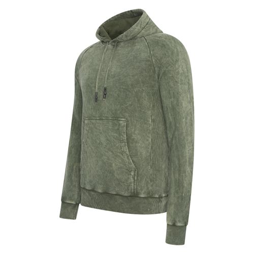 Gewassen hoodie met een used look