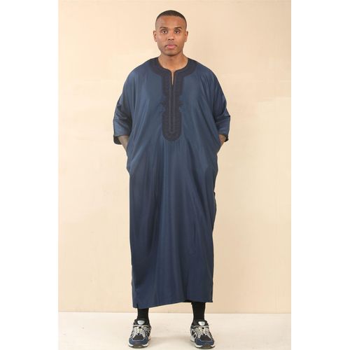 Blaue marokkanische Thobe Djellaba Jubba Robe für Herren Eid