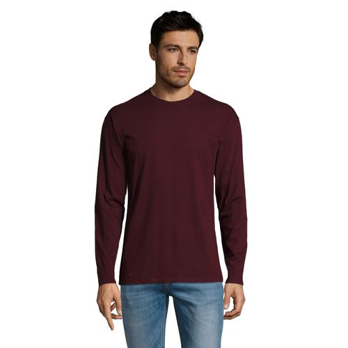 SOLS Heren Monarch T-Shirt met lange mouwen (Ossenbloed)