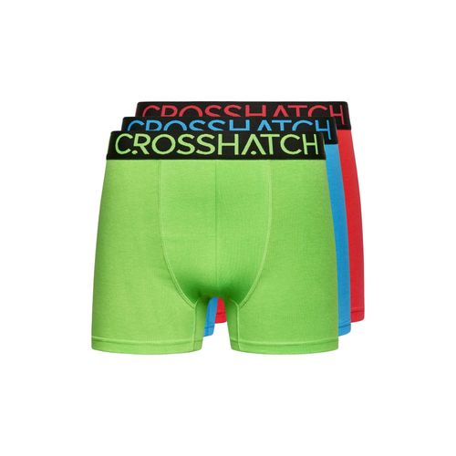 Duck and Cover Heren Highlighter Boxer Shorts (Pack of 3) (Groen/rood)