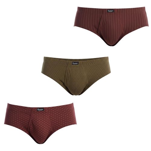 3er-Pack Herren Essenzielle Bedruckte Slips mit Öffnung A0090