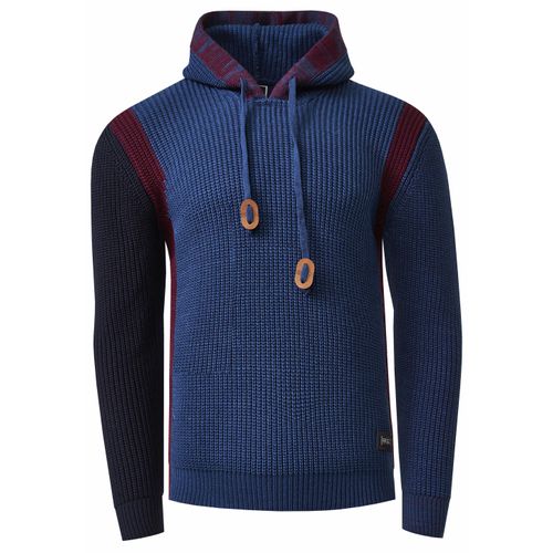 Contrasterende dikke hoodie