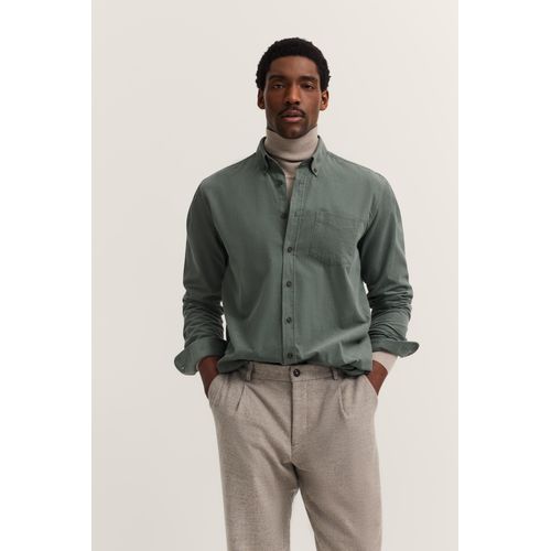 Bugatti Herren Corduroy overhemd in modern fit met button-down kraag