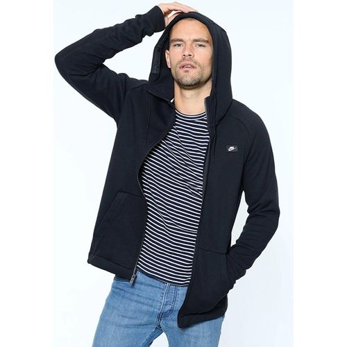 Nike moderne hoodie met rits in zwart