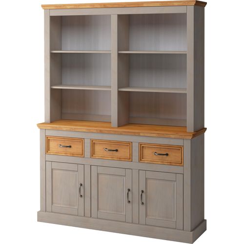 Buffet OTTO HOME "Selma", grau (grau, gebeitz), Schränke, Buffet, Breite 145 cm