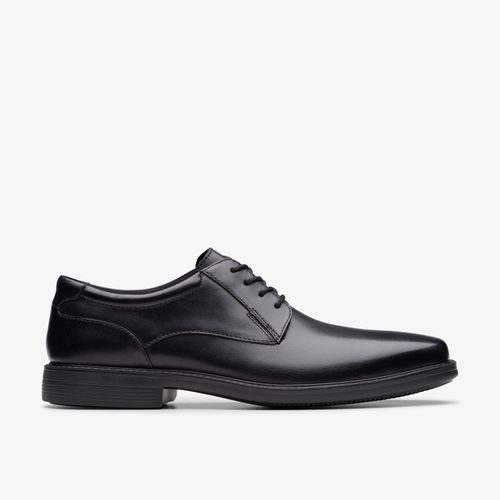 Wendell LaceII Zwarte Leren Schoenen
