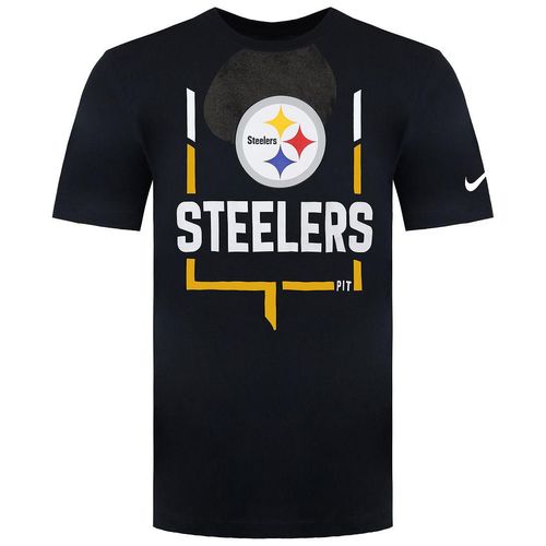 Nike NFL Pittsburgh Steelers Legend Goal Post Herren-T-Shirt, Schwarz