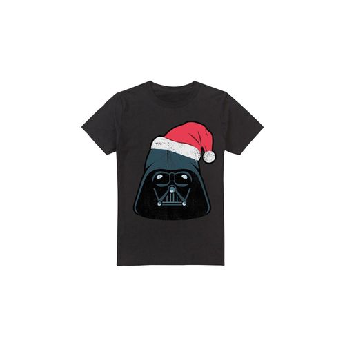Star Wars Heren Darth Vader Kerstman T-Shirt (Zwart)