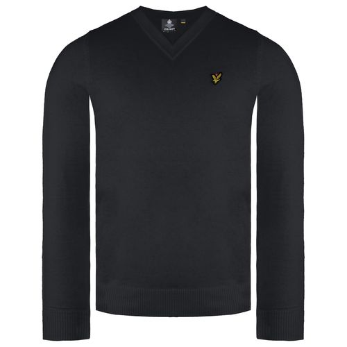 Lyle & Scott Merino Golfmenens Schwarzer Pullover