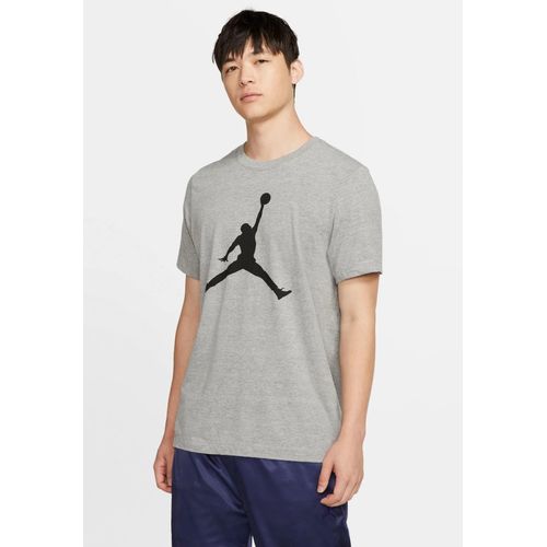 NIKE Heren M J Jumpman SS Crew T Shirt in Grijs