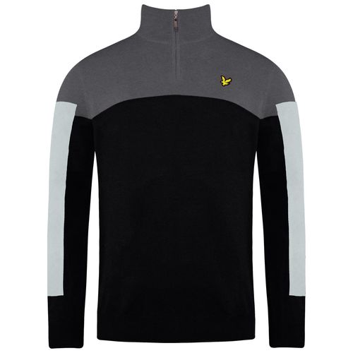 Lyle & Scott Moffat Golfmenschen wahrer schwarzer Pullover