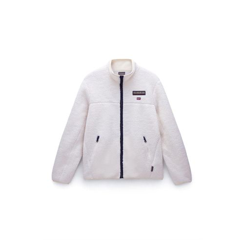 Tynik Sherpa Volledige Rits Fleece Witte Reiger