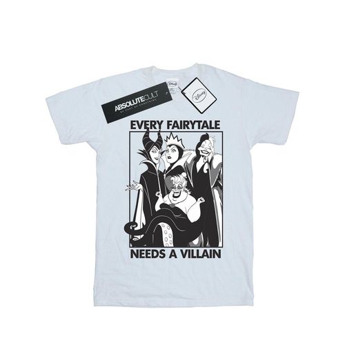 Disney Heren Elk sprookje heeft een schurk nodig Katoenen T-shirt (Wit)