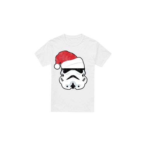Star Wars - T-Shirt für Herren - weihnachtliches Design (Weiß)