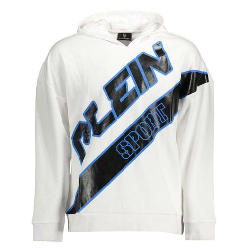 Plein Sport groot logo witte hoodie