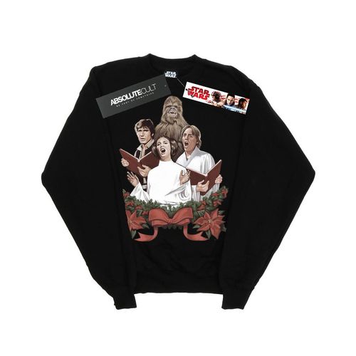 Star Wars Heren Sweatshirt met kerstliedjes (Zwart)