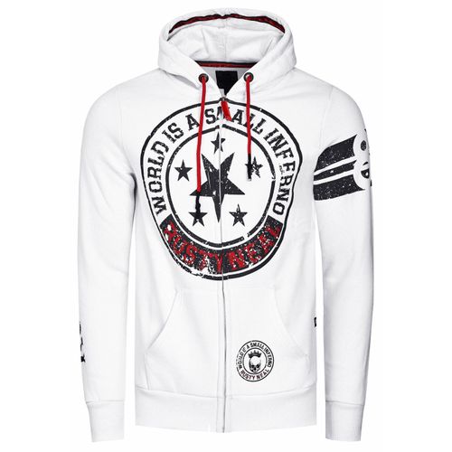 Sweatvest met prints aan de voorkant