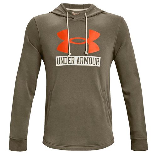 Under Armour -Konkurrent Terry Mens Green Logo Hoodie