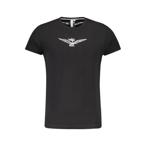 Akademie der Streitkräfte Schwarzes Baumwoll-Herren-T-Shirt