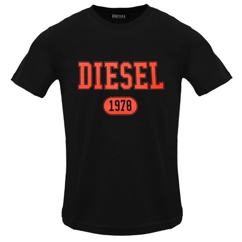 Diesel - T-shirt Mit Varsity-logo Und Kaviar