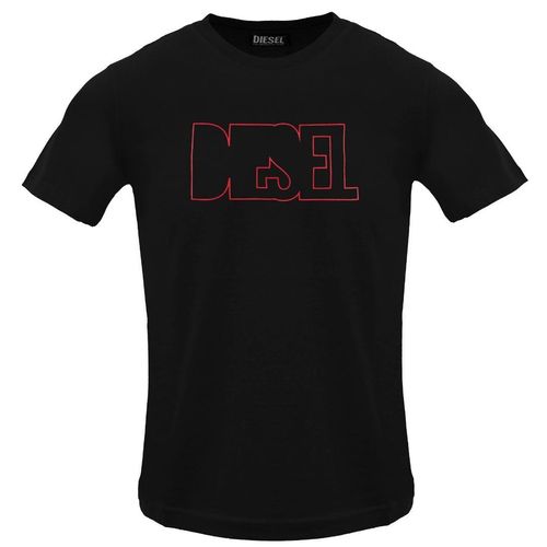 Diesel - T-shirt Mit Schwarzem Kaviar-logo