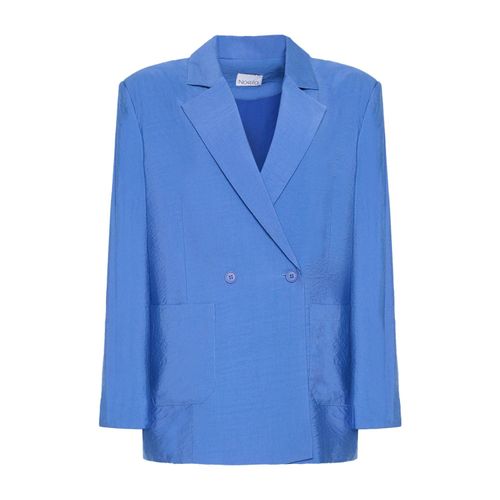 Paola Oversize Blazer in Marineblauw/Blauw