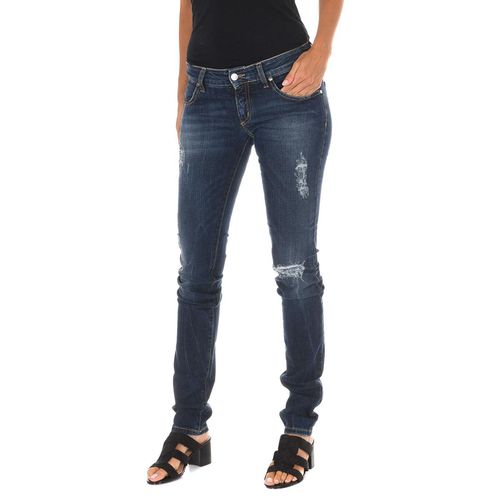 MET Dames Jeans 5 Zakken Regular fit Enkellengte Blauw