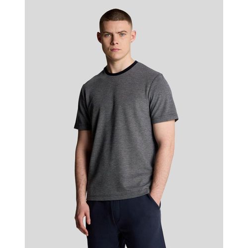 Lyle & Scott Zweifarbiges T-Shirt – Mitternachtsmarine