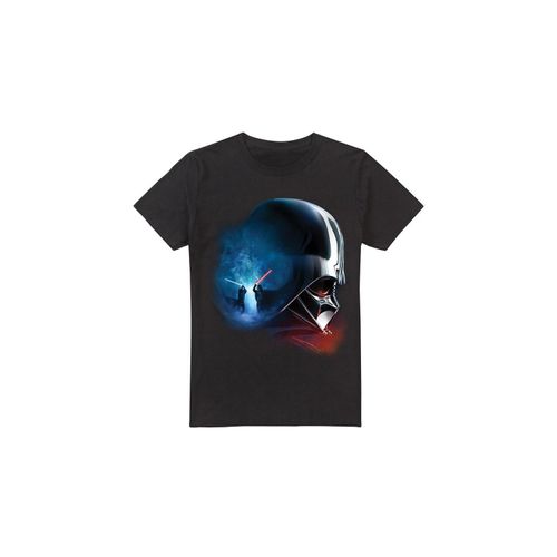 Star Wars Heren Obi Wan Kenobi Vader Poster T-Shirt (Zwart)