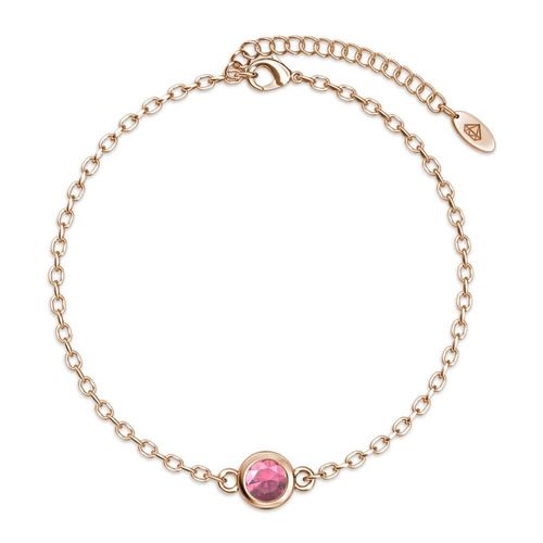 Geboortesteen armbanden - Roségoud en roze