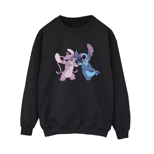 Disney Dames/Dames Lilo & Stitch Kisses Sweatshirt (Zwart)