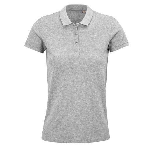 SOLS Dames/Dames Planet Marl Pique Organisch Poloshirt (Grijs)