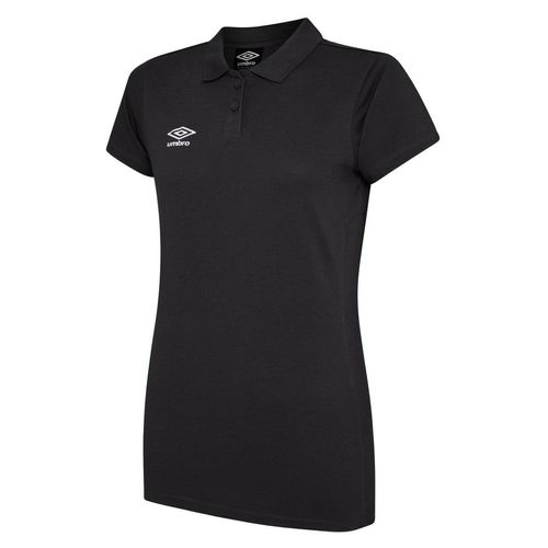Umbro Damen/Damen Club Essential Poloshirt (Carbon/Weiß)