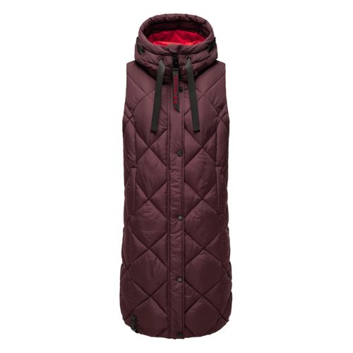 Navahoo Damen Steppweste Schnuckel – Lang & Stylisch mit Kapuze