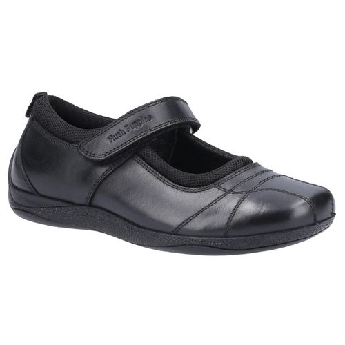 Hush Puppies Meisjes Clara Leren Schoolschoenen (Zwart)