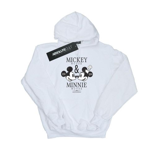 Disney Heren Mickey en Minnie Mouse Mousecrush Mondays Hoodie (Wit)