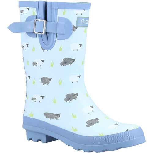 Cotswold Dames/dames Boerderijschaap Mid Calf Wellington Laarzen (Blauw)