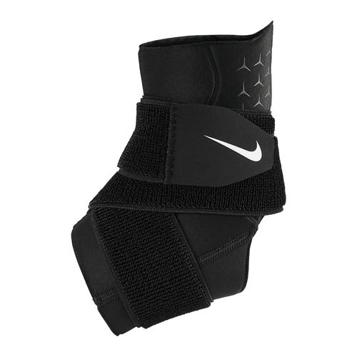 Nike Pro compressie-enkelbandage (Zwart/Wit)