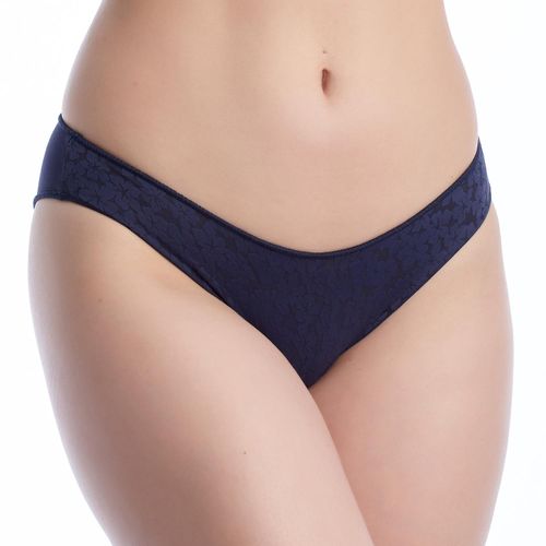 Damen Bikini-Höschen mit floralem Jacquard-Stoff REBECA