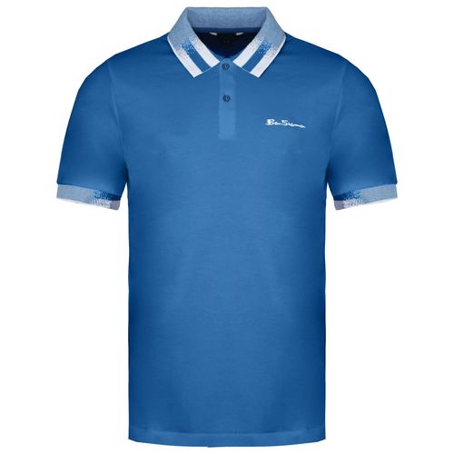Ben Sherman Kragen Interesse Herrenblau Polo -Hemd