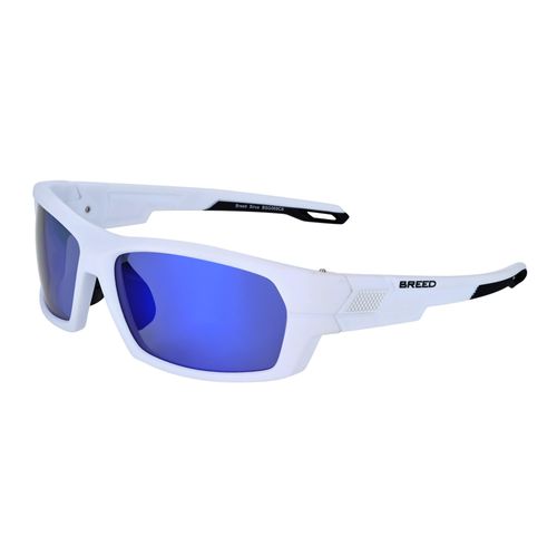 Lunettes de soleil polarisées Breed Sirus - Blanc/Bleu