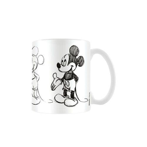 Disney Schetsproces Mickey Mouse Mok (Wit/zwart)
