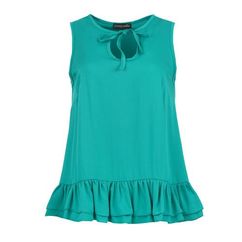 Emerald Breeze Top met ruches