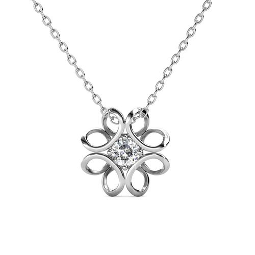 Narcissenhangers - Zilver en Kristal