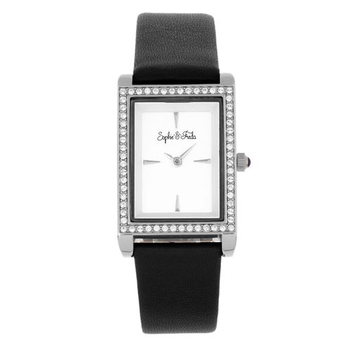 Sophie und Freda Wilmington Lederarmbanduhr mit Swarovski-Kristallen