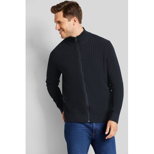 Bugatti Herren Vest met een mix van materialen