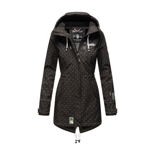 Marikoo lange Damen Steppjacke Abendsternchen mit abnehmbarer Kapuze