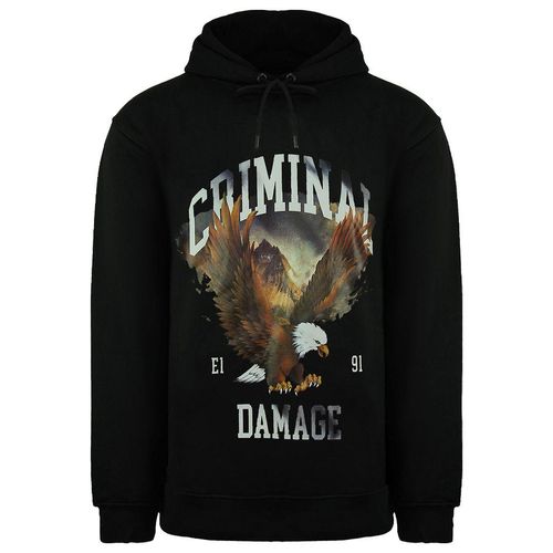 Kriminalschaden Eagle Mens Black Hoodie